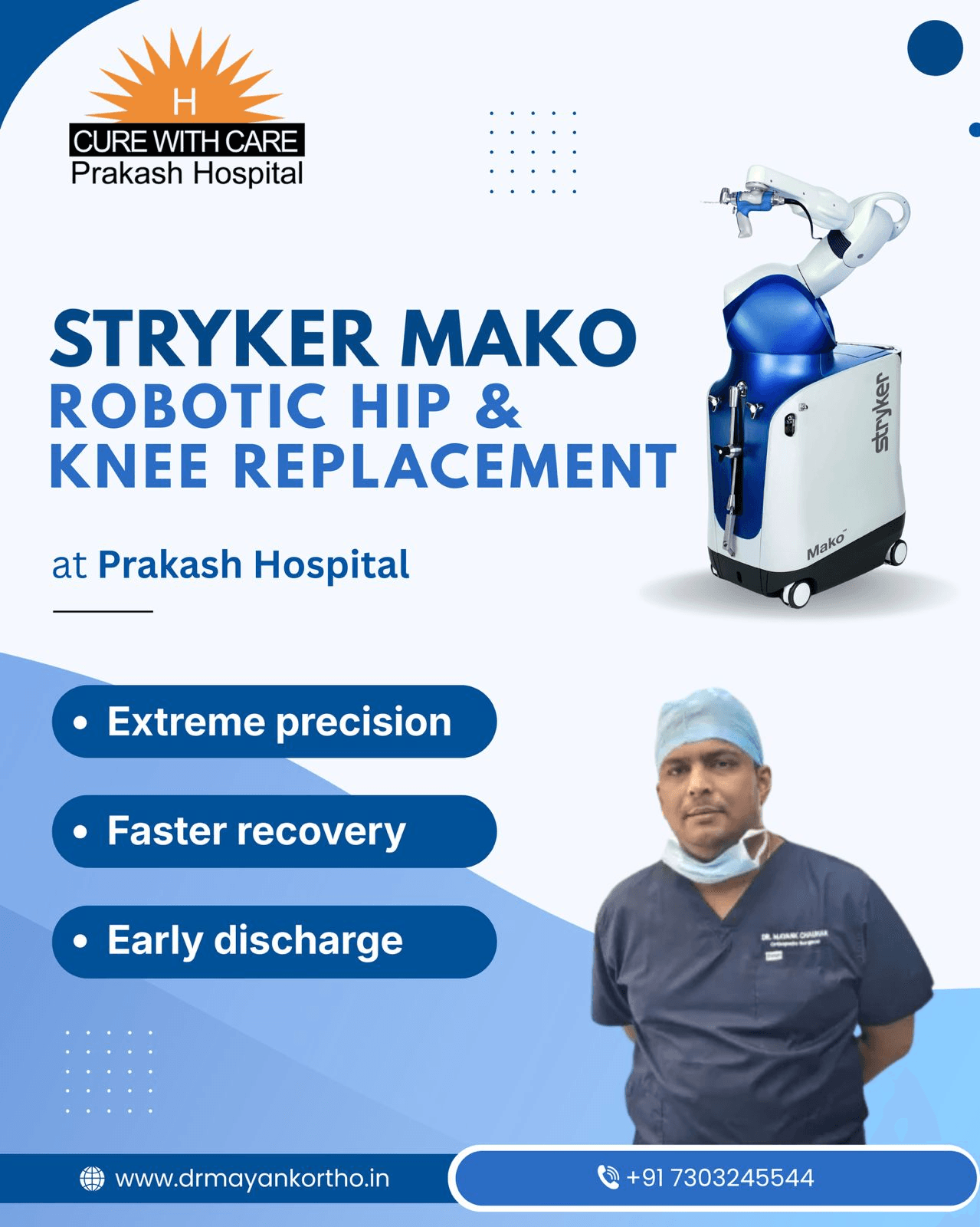 Orthopaedic X-ray scan 10 reviewed by Dr. Mayank Chauhan at Prakash Hospital, Noida